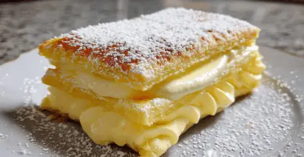 Particelle di Sfoglia con Crema Paradisiaca