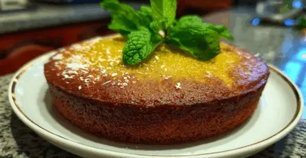 Torta menta e cocco fresca profumata