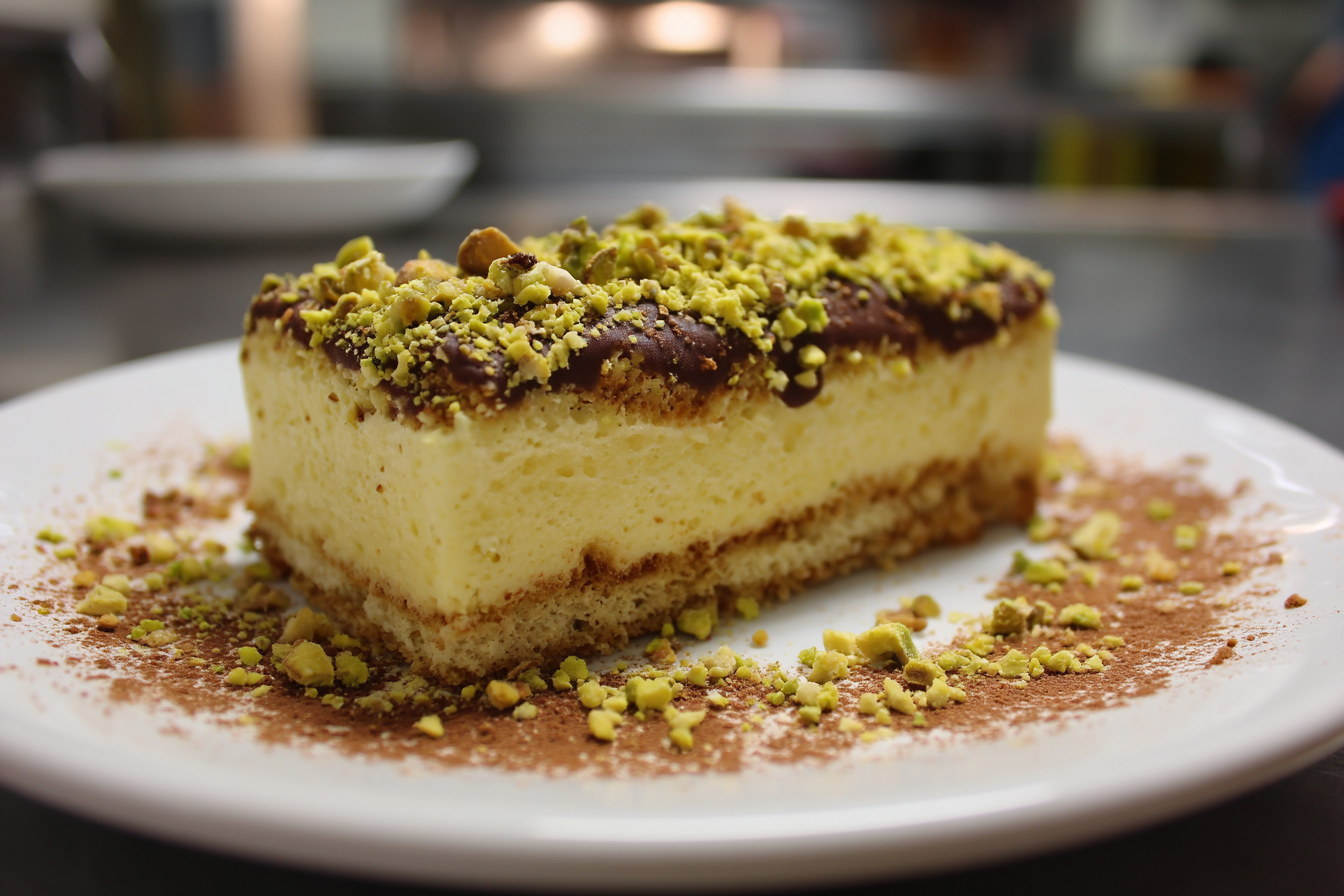 Parfait di mandorle e pistacchi senza uova
