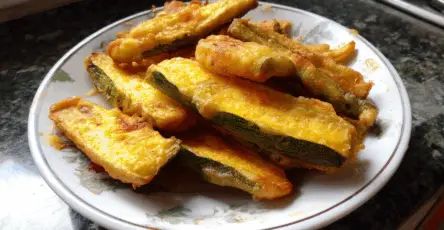 Zucchine indorate e fritte