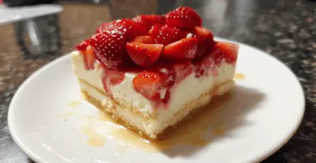 Pavê al latte e fragole
