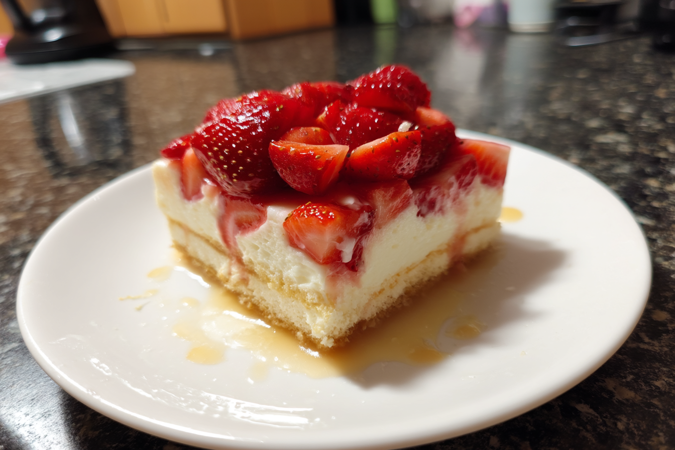 Pavê al latte e fragole
