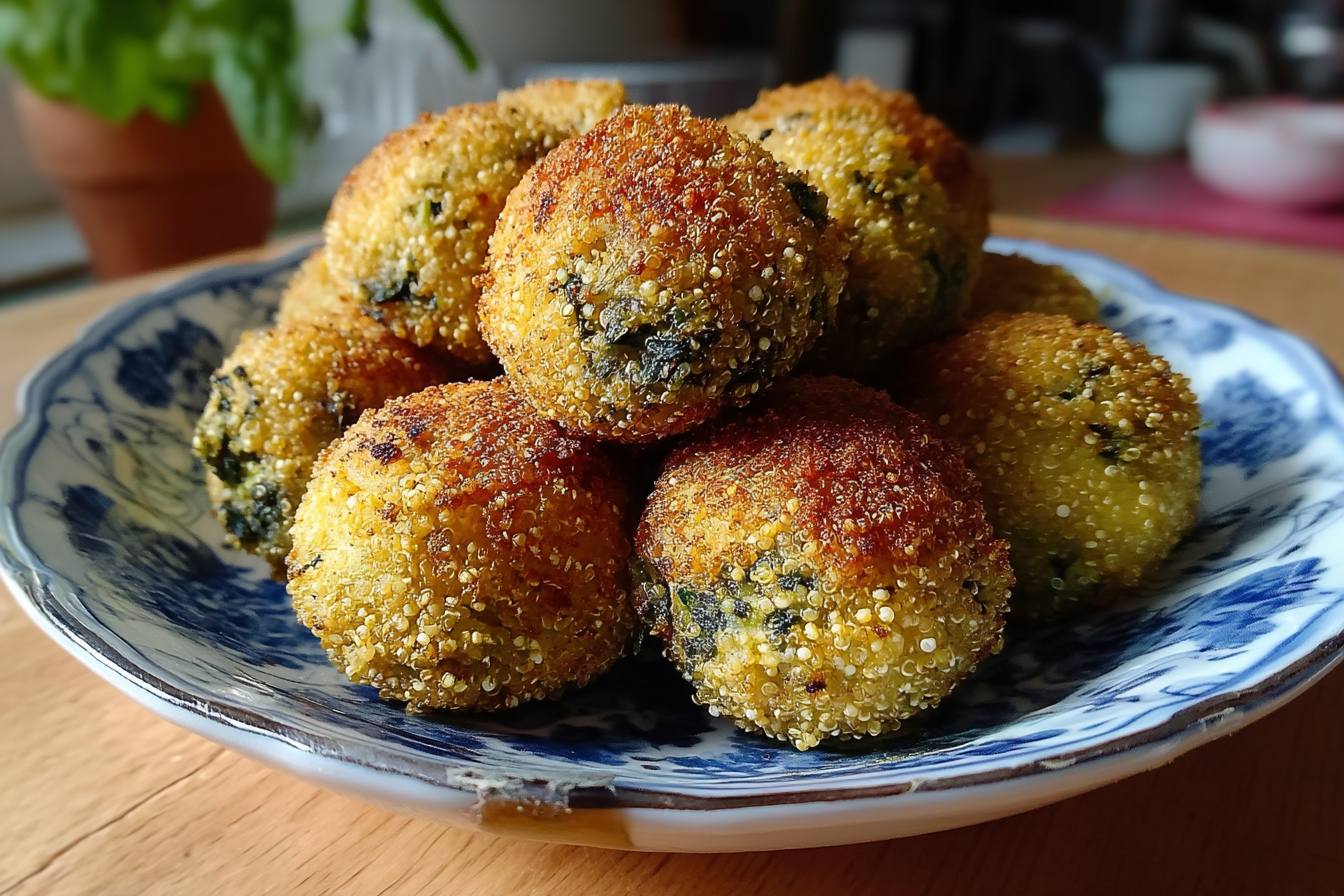 Polpette di quinoa e spinaci