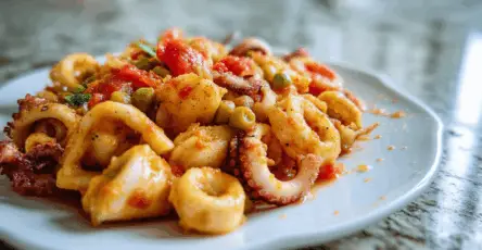 Calamari con piselli