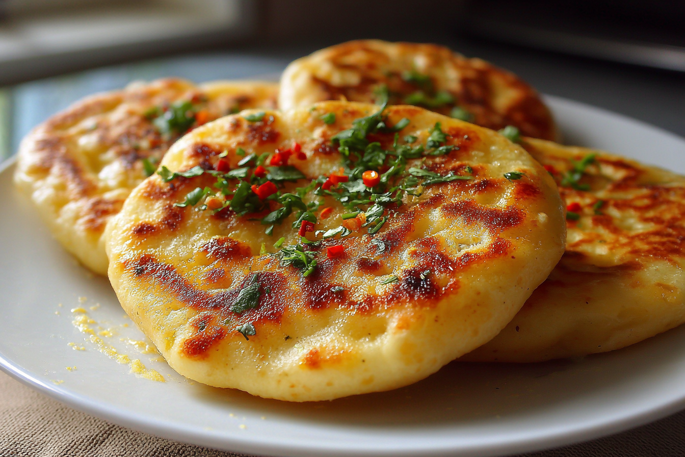 Pani piatti fatti in casa con prezzemolo e fiocchi di chili