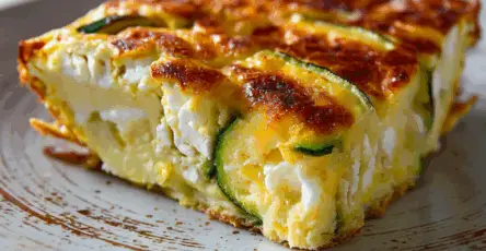 Torta di zucchine e feta