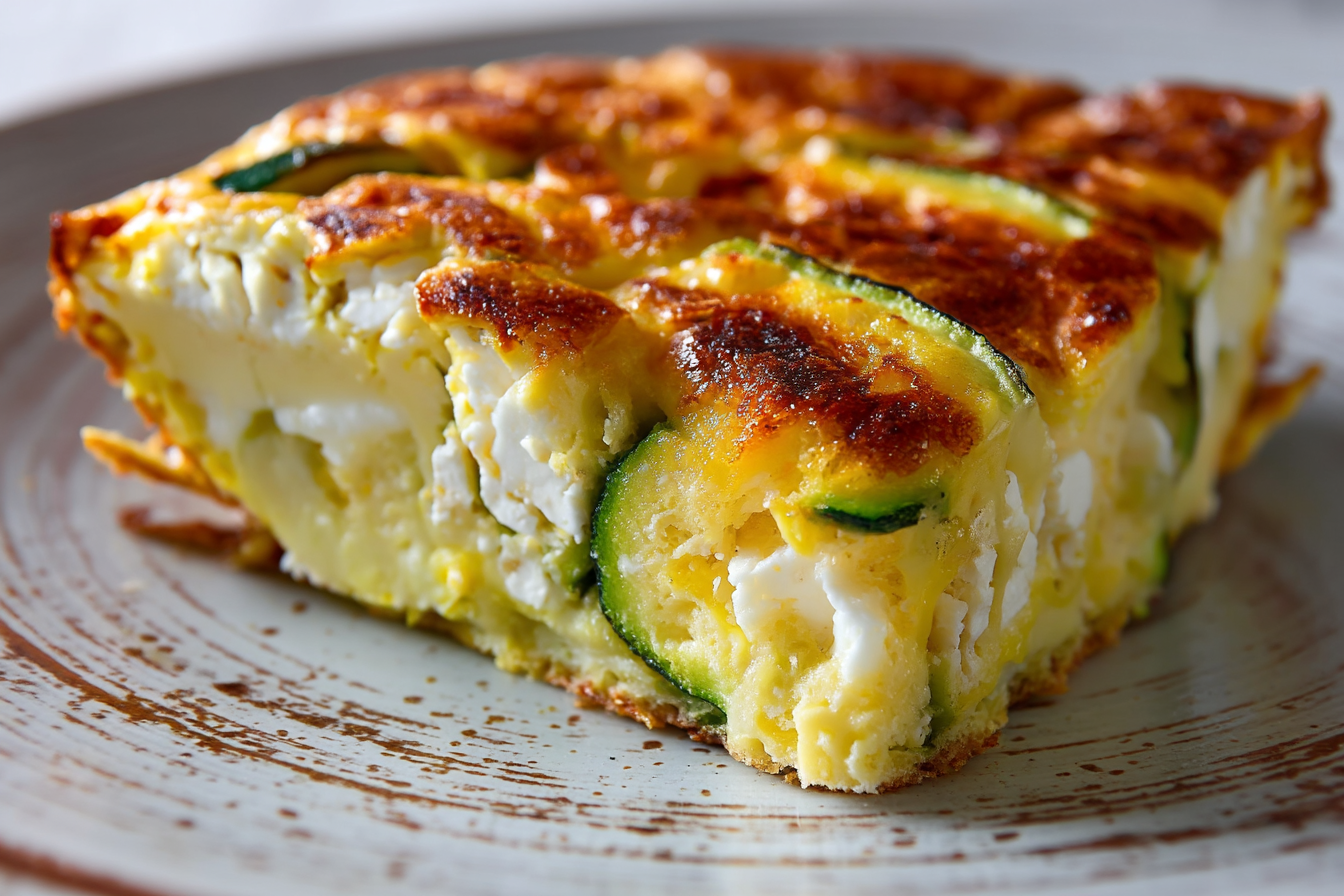 Torta di zucchine e feta