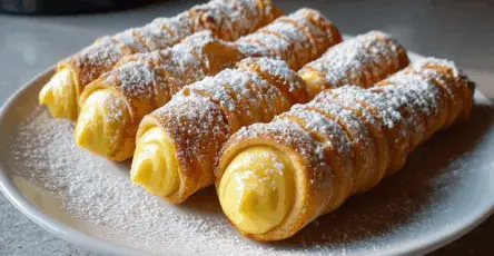 Cannoli di pasta sfoglia