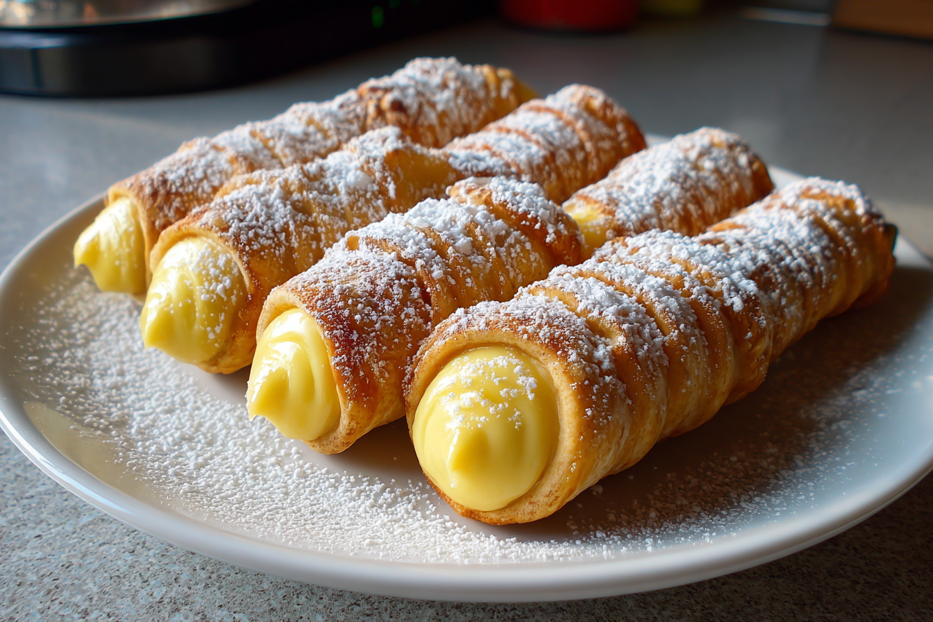 Cannoli di pasta sfoglia