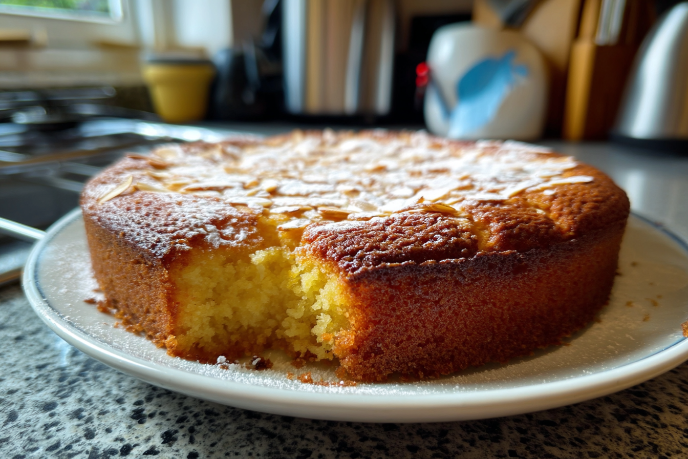 Torta di mandorle soffice e croccante