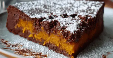 Torta alla zucca e cioccolato