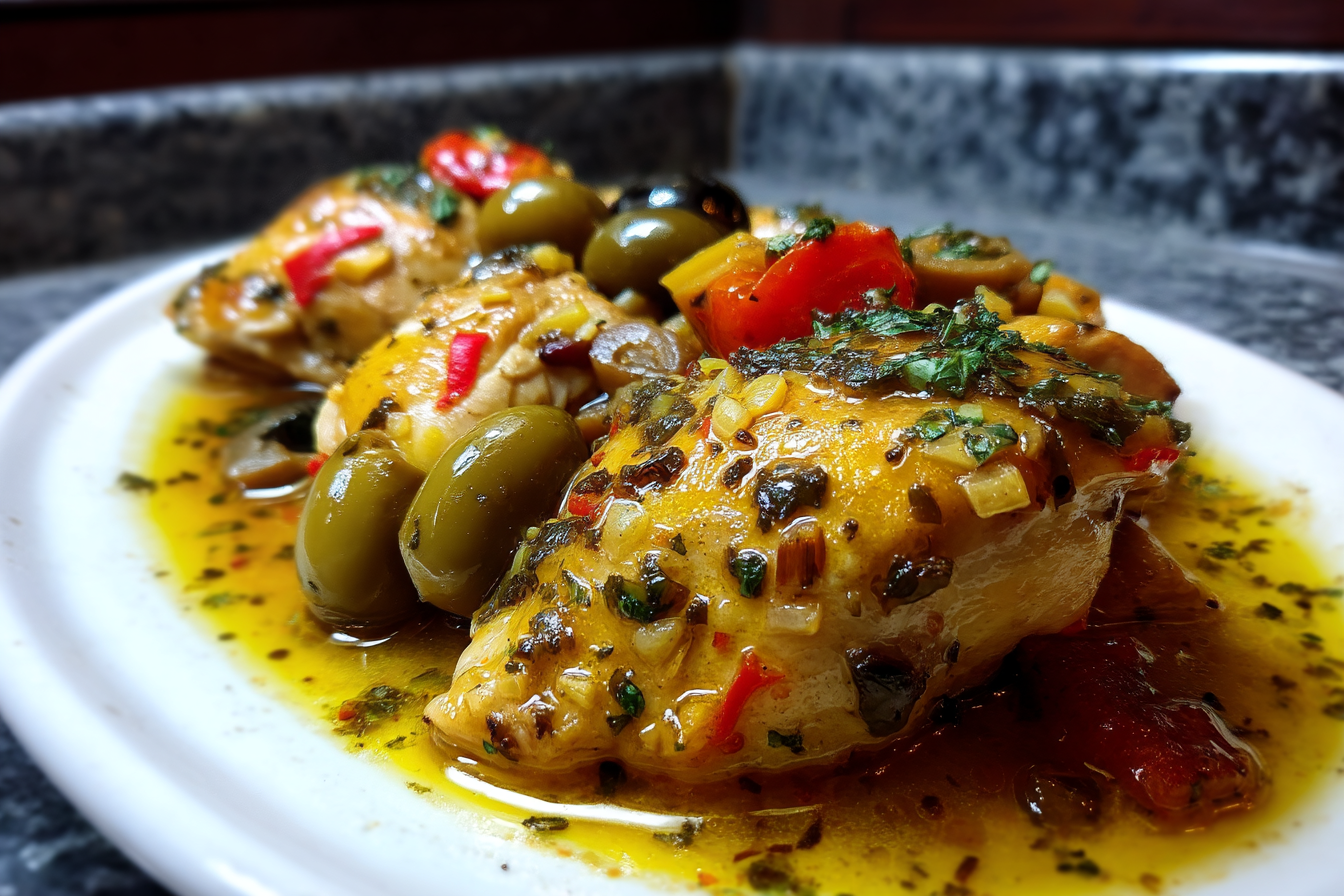 Spezzatino di Pollo con Olive