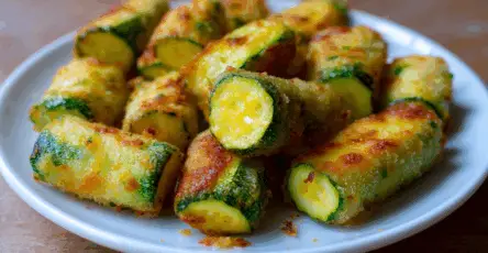 Zucchine croccanti ripiene in friggitrice ad aria