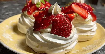 Pavlova alle Fragole con Chantilly al Mascarpone