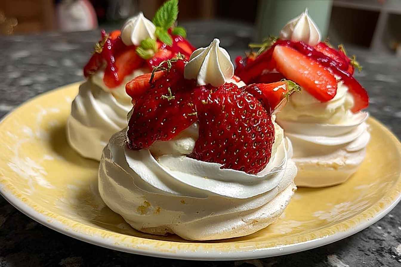 Pavlova alle Fragole con Chantilly al Mascarpone