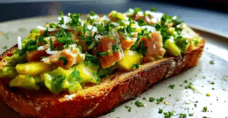 Toast con tonno e crema di avocado
