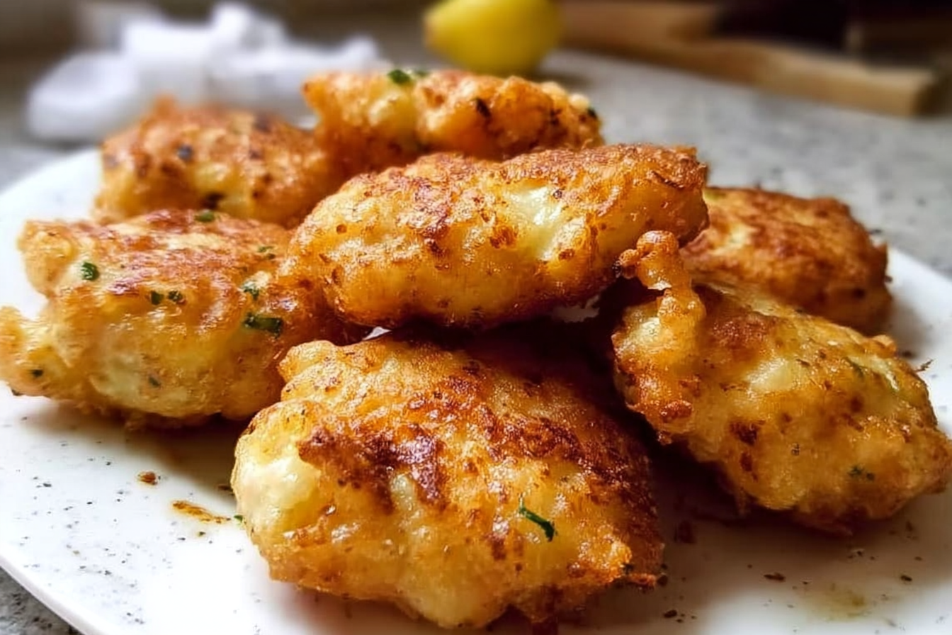 Buñuelos di pollo con formaggio