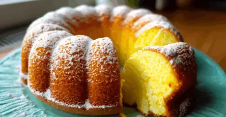 Torta al limone e amido di mais Super morbida