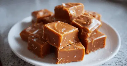Quadrotti cremosi al caramello e fudge