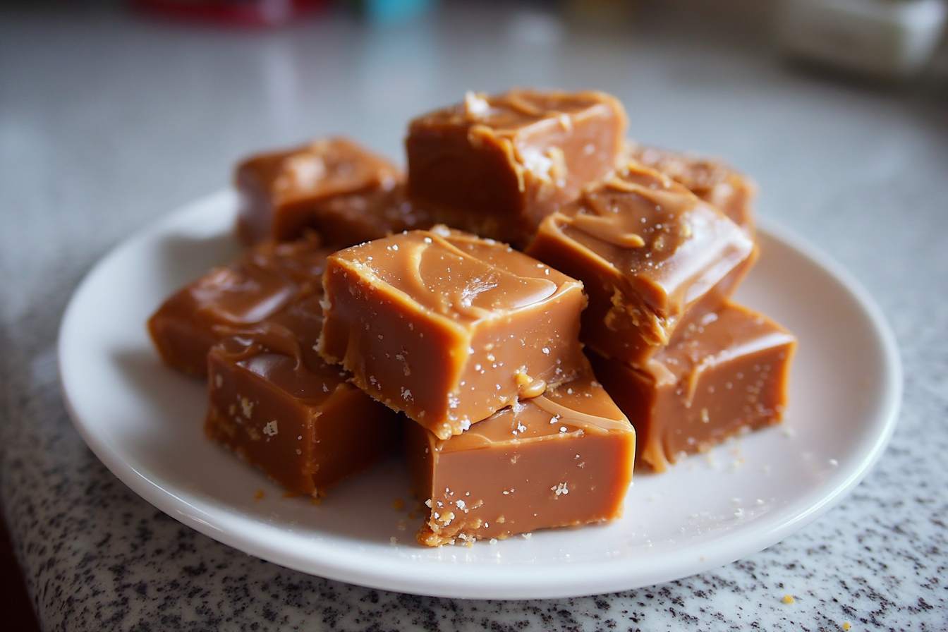 Quadrotti cremosi al caramello e fudge