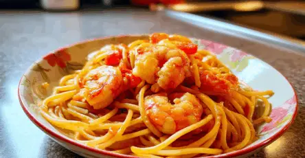 Pasta con i gamberi